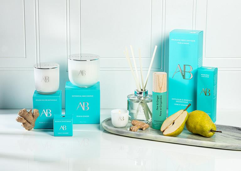 Pear Ginger Reed Diffuser with Crisp Pear & Warming Ginger Scent by Aromabotanical