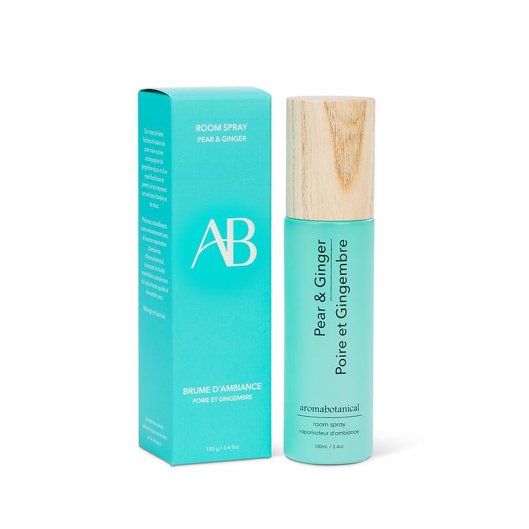 Vaporisateur d'ambiance Poire Gingembre avec un parfum Épices Fraîches & Ambre par Aromabotanical