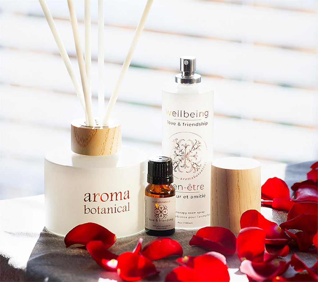 Petite Bougie Amour Amande & Bois de Santal pour l'Intimité par Aromabotanical