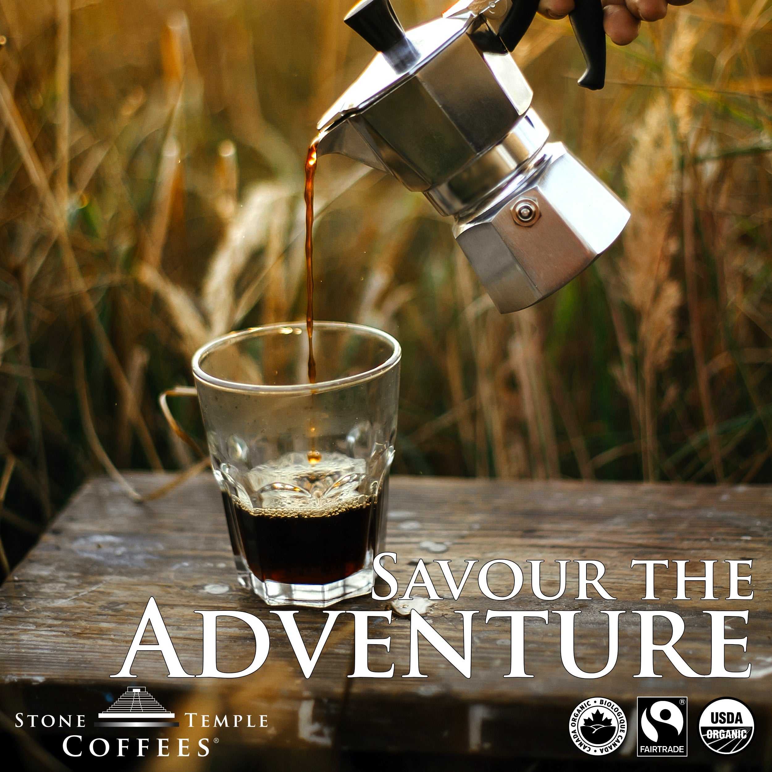 Espresso - Grains Entiers, Torréfaction Espresso, Certifié Biologique OCIA / Café Équitable 454g