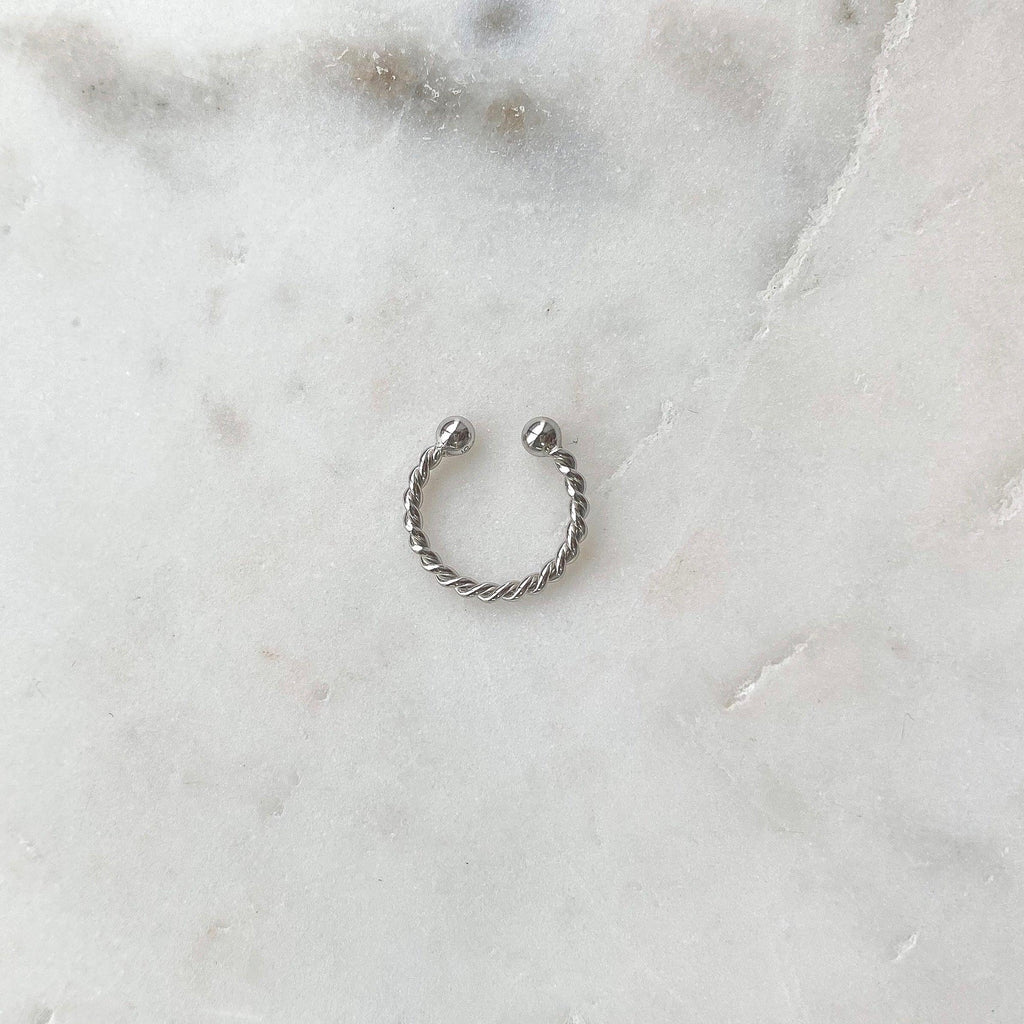 Ear Cuff Torsadé - Argent