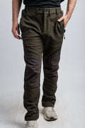 Pantalon d'aventure vert résistant à l'eau pour hommes