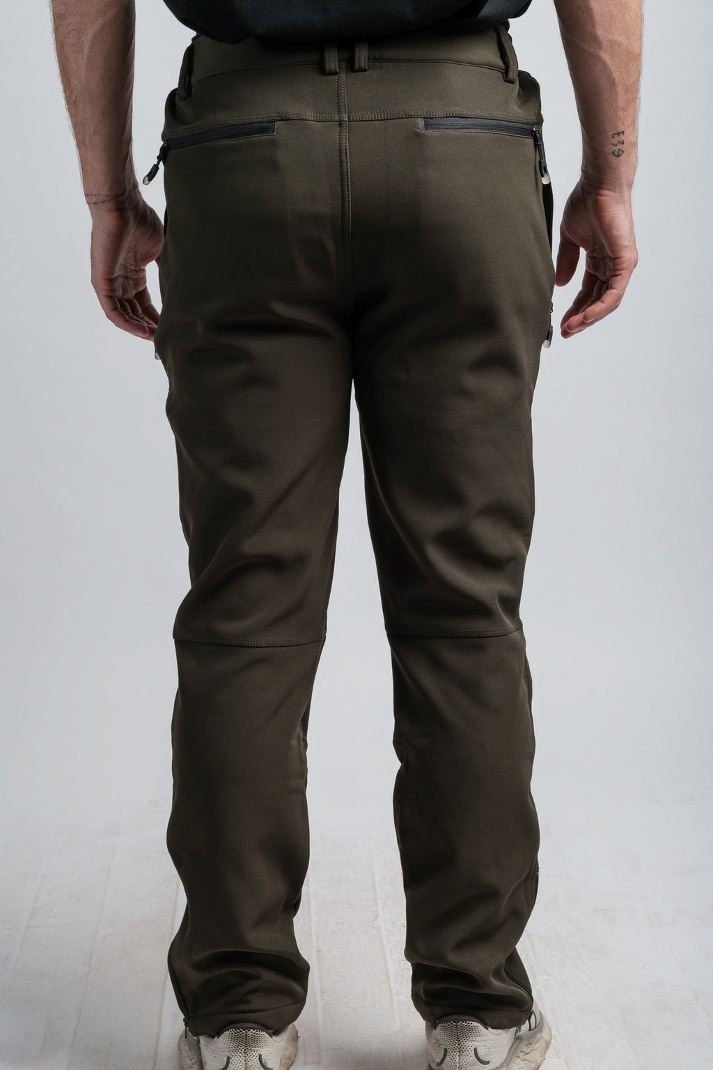 Pantalon d'aventure vert résistant à l'eau pour hommes