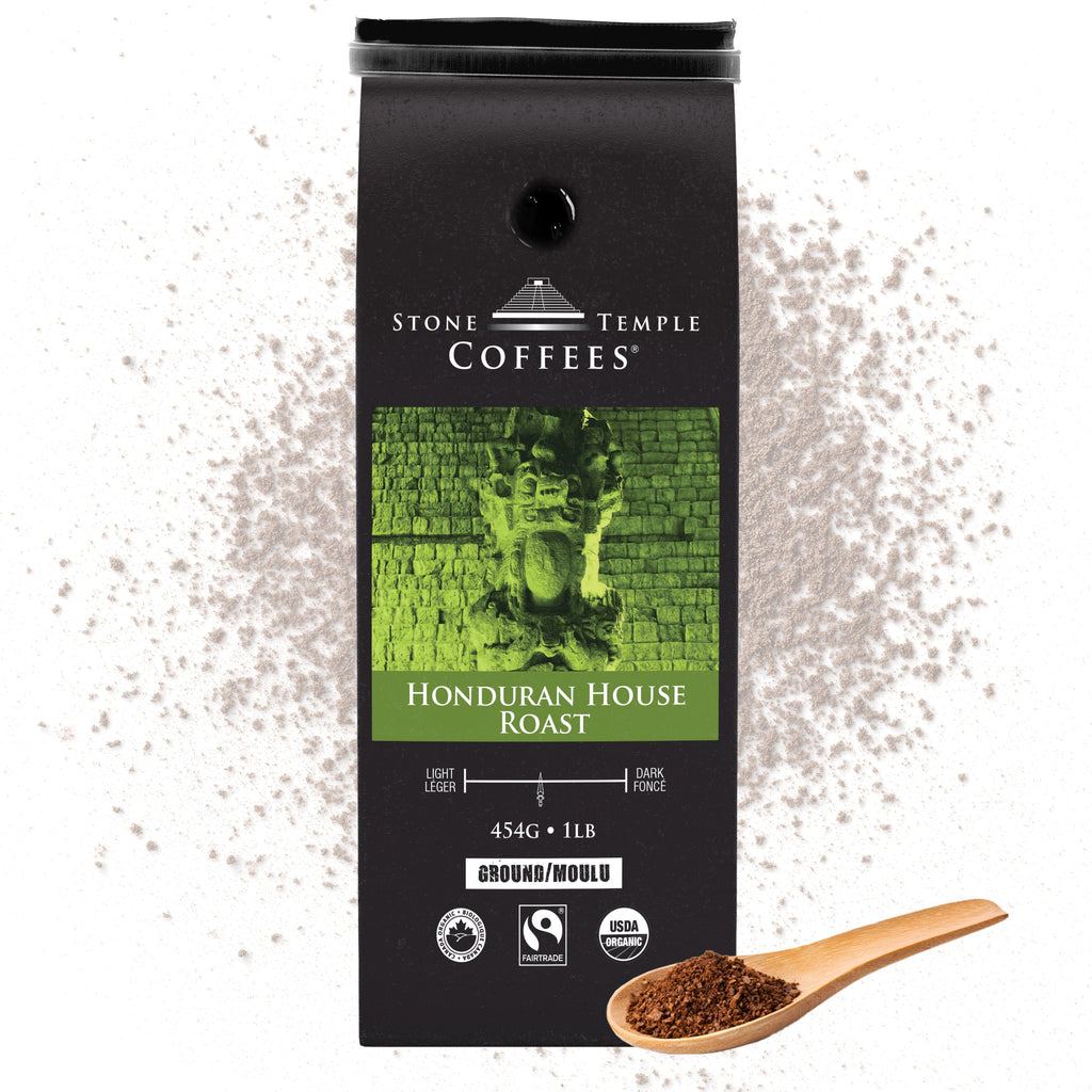 Torréfaction maison du Honduras - moulu, torréfaction moyenne, café certifié biologique OCIA/équitable 454 g
