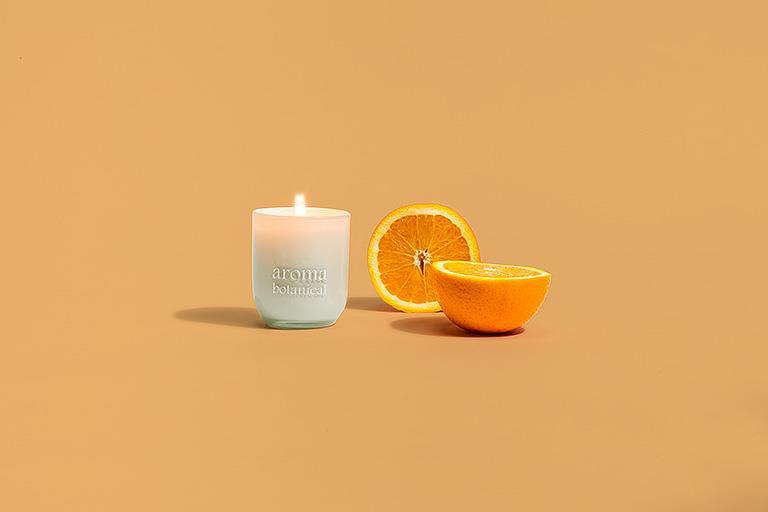 Mini Bougie Orange Persane & Cassis au Parfum Apaisant par Aromabotanical