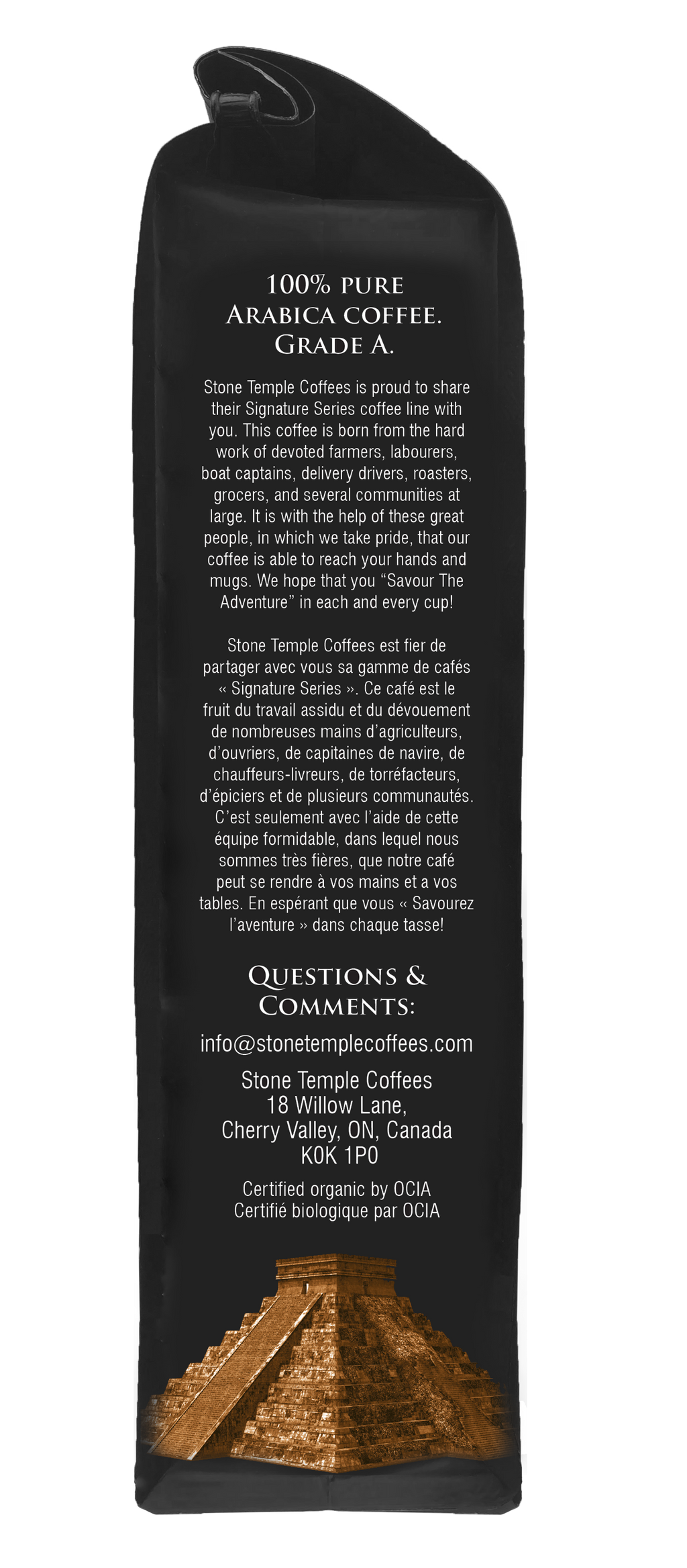 Aztec Dawn - Ground, Light Roast, Certified Organic OCIA/ Fairtrade Coffee 1lb/454g