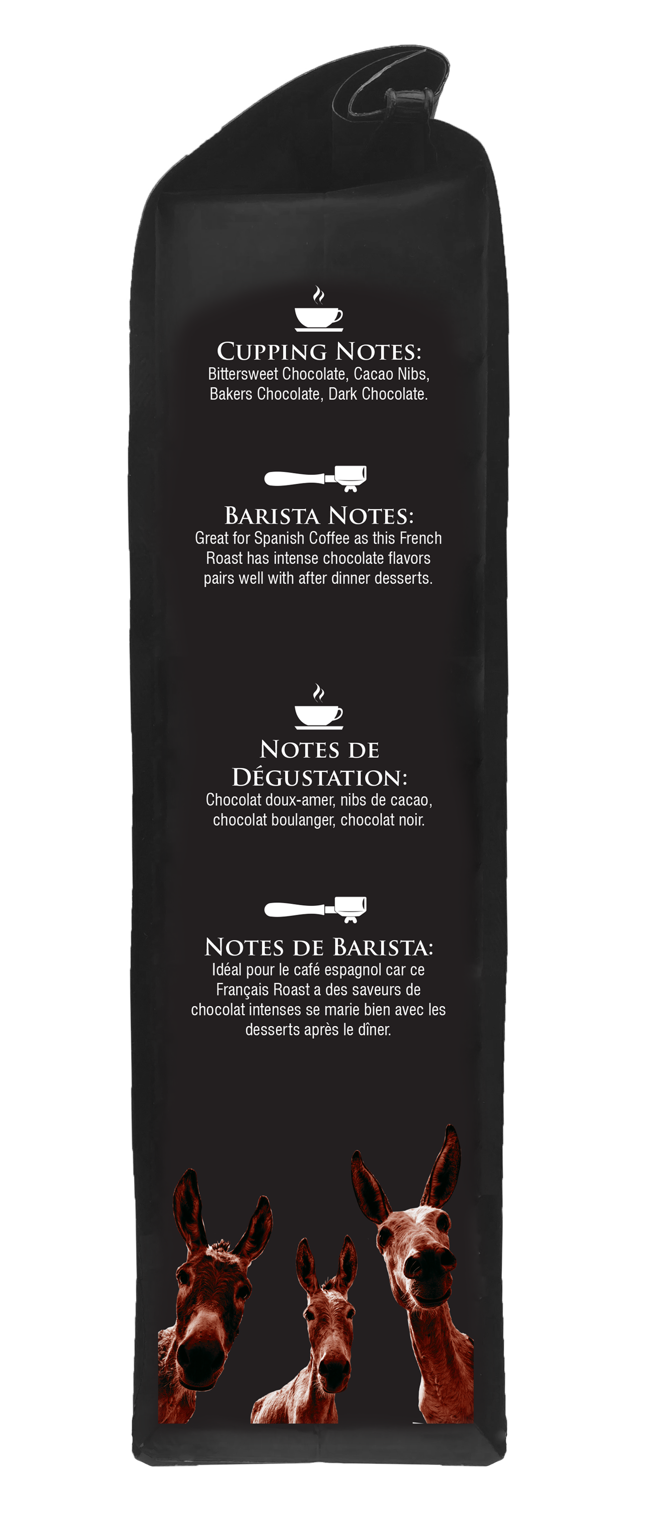 Dark Temple - Torréfaction française foncée, Certifié biologique OCIA/ Café équitable 1lb/ 454g