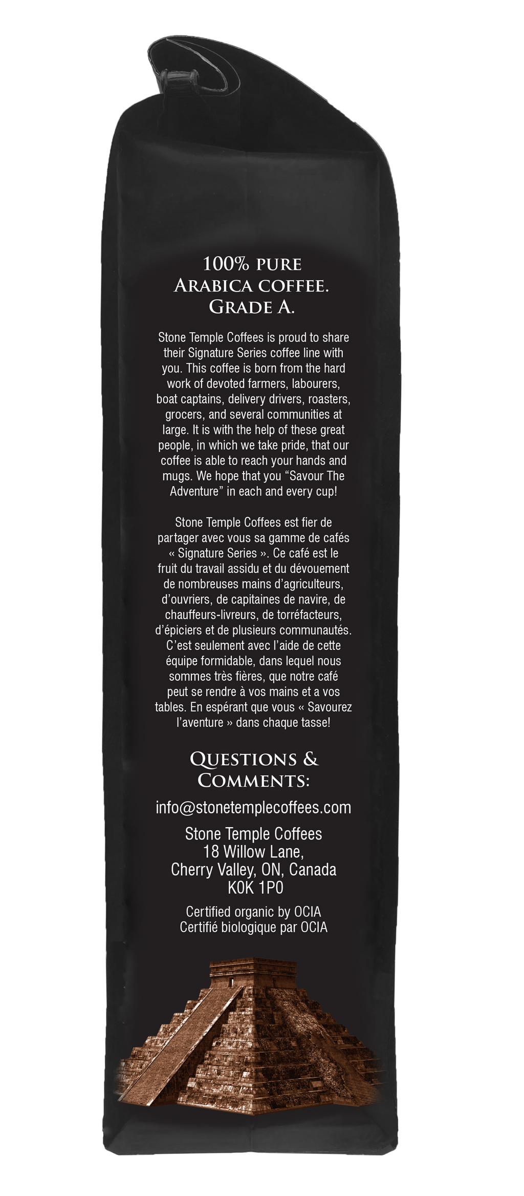 Mocha Java - Ground, Medium Roast, Certified Organic OCIA/ Fairtrade Coffee 1lb/454g